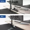 Under-desk cable management tray ACT, clamp mount, 40 cm, steel, 5 kg capacity