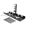 Under-desk cable management tray ACT, clamp mount, 40 cm, steel, 5 kg capacity