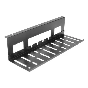 Under-desk cable management tray ACT 40 cm steel, straight, 3 kg capacity (W400×D140×H100 mm)