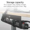 Under-desk cable management tray ACT 40 cm steel, straight, 3 kg capacity (W400×D140×H100 mm)