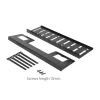 Under-desk cable management tray ACT 40 cm steel, straight, 3 kg capacity (W400×D140×H100 mm)