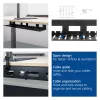 Under-desk cable management tray ACT 80 cm — steel straight horizontal tray 800×140×100 mm