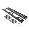 Under-desk cable management tray ACT 80 cm — steel straight horizontal tray 800×140×100 mm