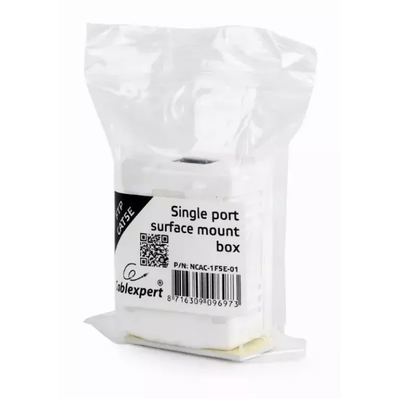 PoE adapter Gembird NCAC-1F5E-01 for Cat5e cables, white