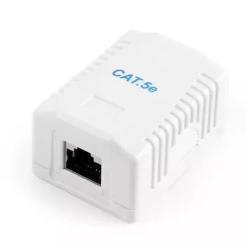 PoE adapter Gembird NCAC-1F5E-01 for Cat5e cables, white