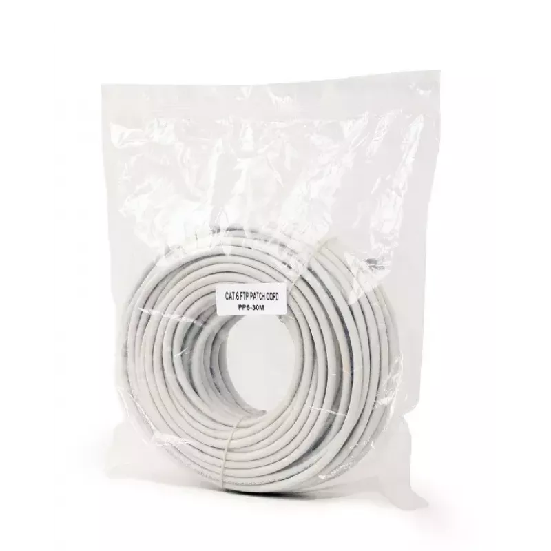 Networking cable Gembird PP6-30M RJ-45 Cat6 30m Grey