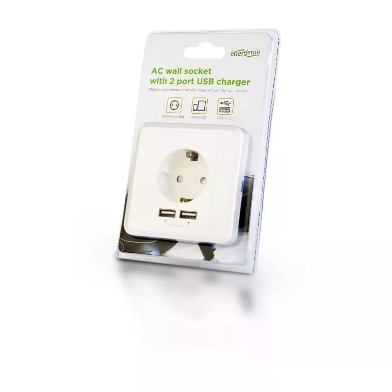 Socket outlet 2 x USB EnerGenie EG-ACU2A2-01