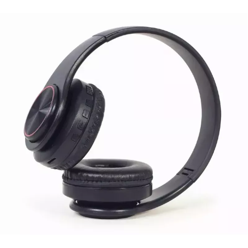 Wired & Wireless Headset GEMBIRD BHP-LED-01, supra-aural, head-band, black, 0.3 m cable, 150 g