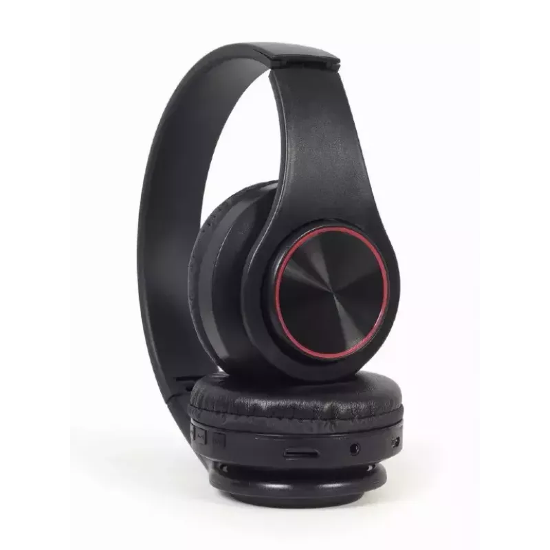 Wired & Wireless Headset GEMBIRD BHP-LED-01, supra-aural, head-band, black, 0.3 m cable, 150 g