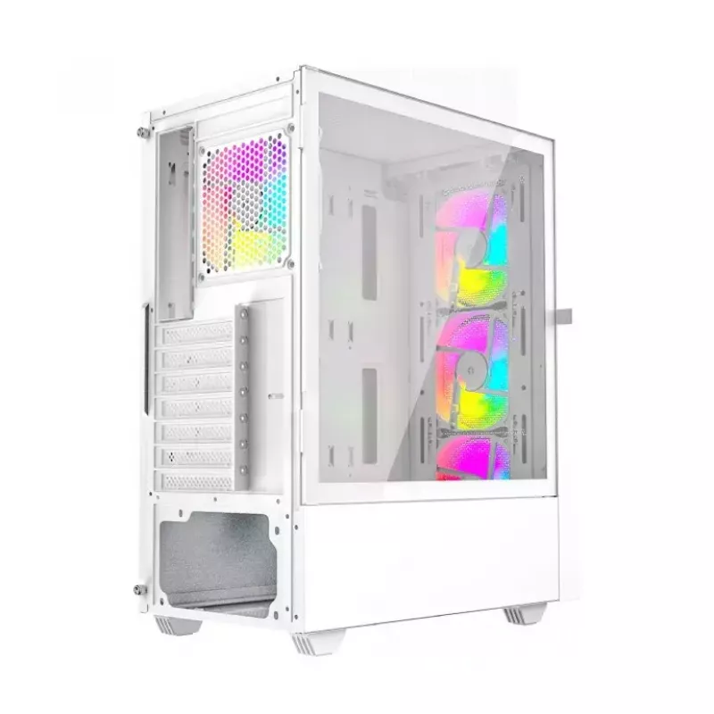 Computer case Fornax 4000 ARGB, ATX, White