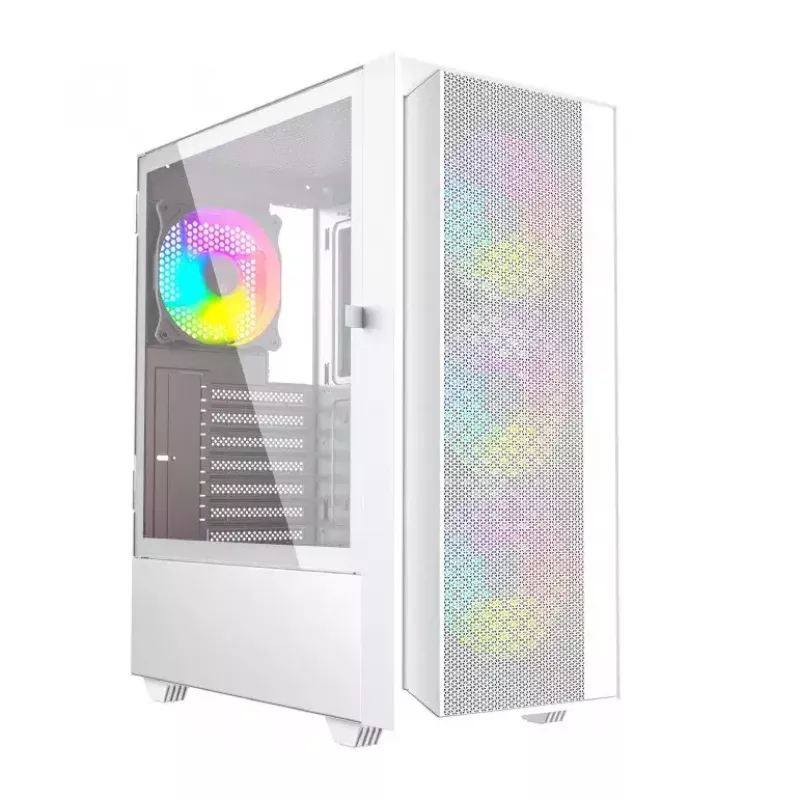 Computer case Fornax 4000 ARGB, ATX, White