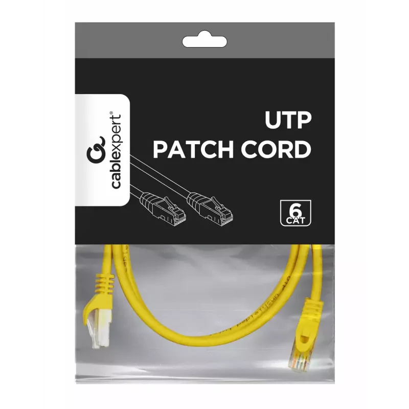 Networking cable Gembird PP6U-1.5M/Y RJ-45 Cat6 1.5m Yellow