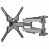 TV mount Gembird WM-60ST-01 for 32–60 inch TVs, VESA 100x100–400x400, up to 36.4 kg, tilt -2°–10°, wall distance 4.2–45.2 cm, black