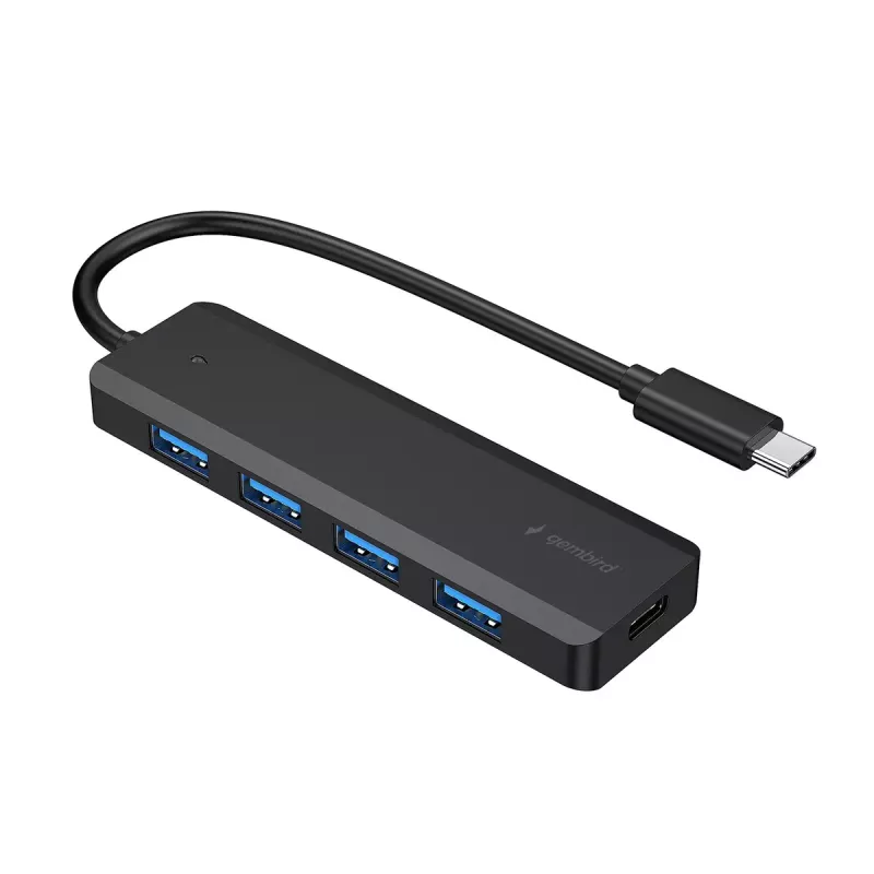 Gembird UHB-CM-U3P4P-01 USB Hub 3.2 Gen 1 Type-C Black 4 Ports