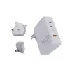 Portable 140W GaN Travel Charger Xtorm XVC2140 with 3× USB-C PD ports and 2 m USB-C cable, white