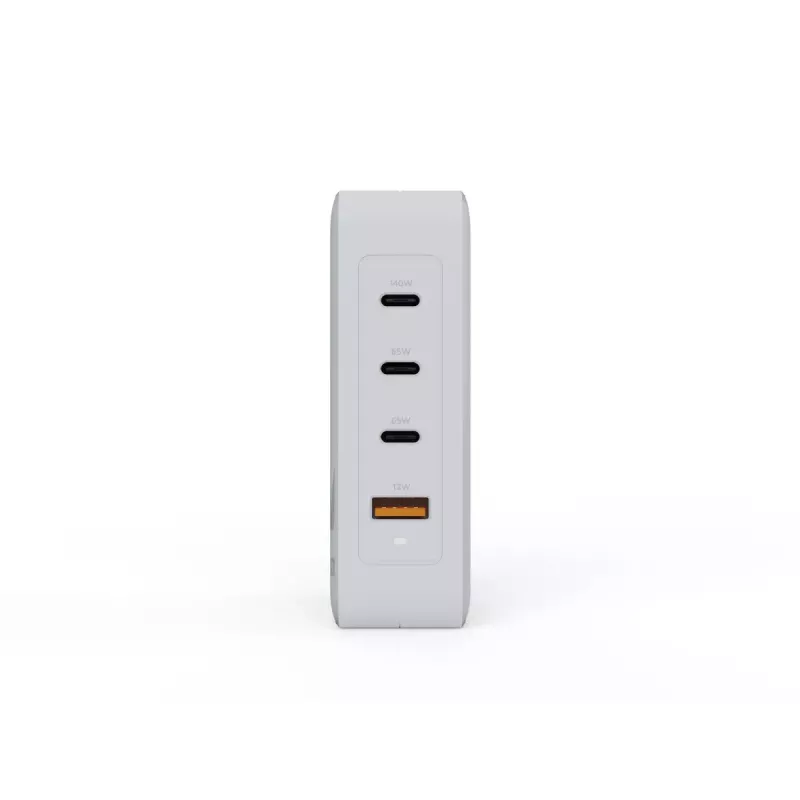 Portable 140W GaN Travel Charger Xtorm XVC2140 with 3× USB-C PD ports and 2 m USB-C cable, white
