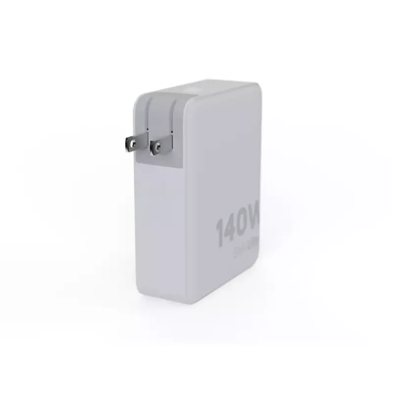 Portable 140W GaN Travel Charger Xtorm XVC2140 with 3× USB-C PD ports and 2 m USB-C cable, white