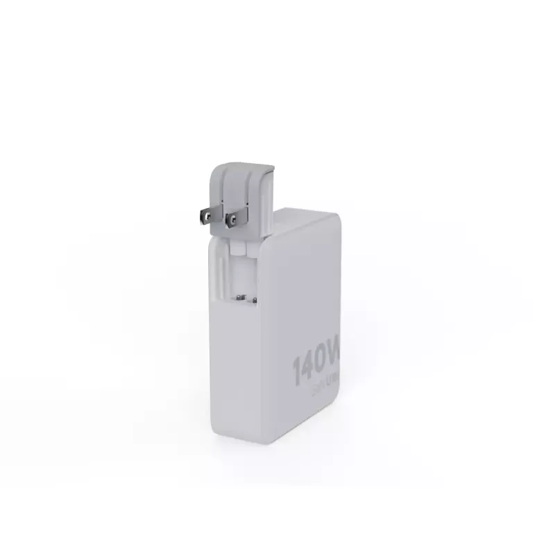 Portable 140W GaN Travel Charger Xtorm XVC2140 with 3× USB-C PD ports and 2 m USB-C cable, white