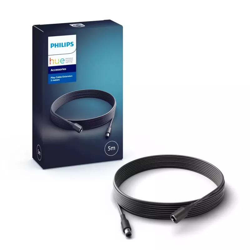 Extension cord Philips Hue White and colour ambience Play — 5000 mm, 110–240V