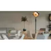 Halogen electric space heater SUNRED Retro, 2100/900 W, for indoor floor use, heats up to 17 m², black/brown