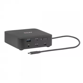 USB-C Quad DisplayLink Docking Station CLUB 3D CSV-2542 — 2× DisplayPort 8K60Hz, 2× HDMI 4K60Hz, PD 100W, 2.5G Ethernet