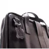 R-Go Tools Laptop bag R-Go Viva, full-grain leather, with integrated laptop stand, shoulder strap, 15.6-inch, black