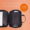 R-Go Tools Laptop bag R-Go Viva, full-grain leather, with integrated laptop stand, shoulder strap, 15.6-inch, black