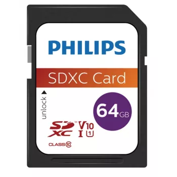 Flash Memory Philips 64GB SDXC UHS-I FM64SD55B