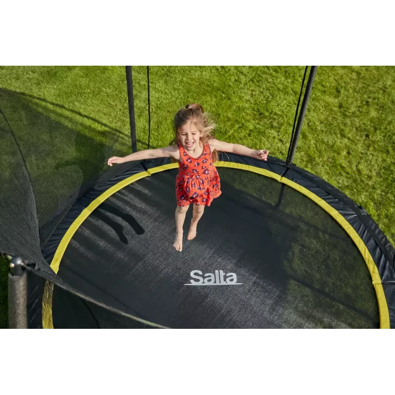 Above ground trampoline Salta Comfort Round, 54 springs, 120 kg max, 3 legs, safety net, outdoor