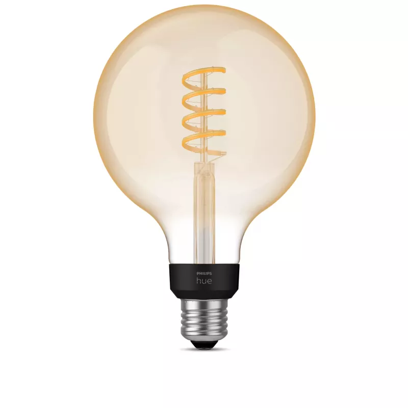Smart bulb Philips G125 E27 Filament Globe, 7W, Bluetooth/Zigbee, 125×192mm