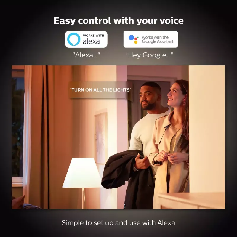 Philips Hue White A60 – E27 smart bulb – 800 (2-pack)