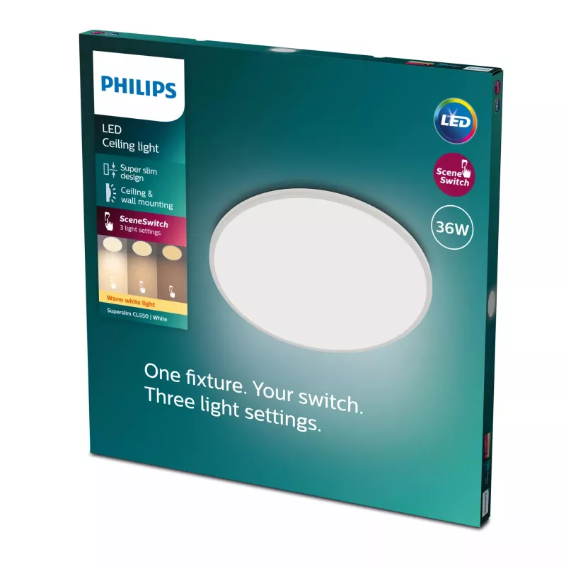 Ceiling Light Philips Functional Super Slim 36 W LED White Round