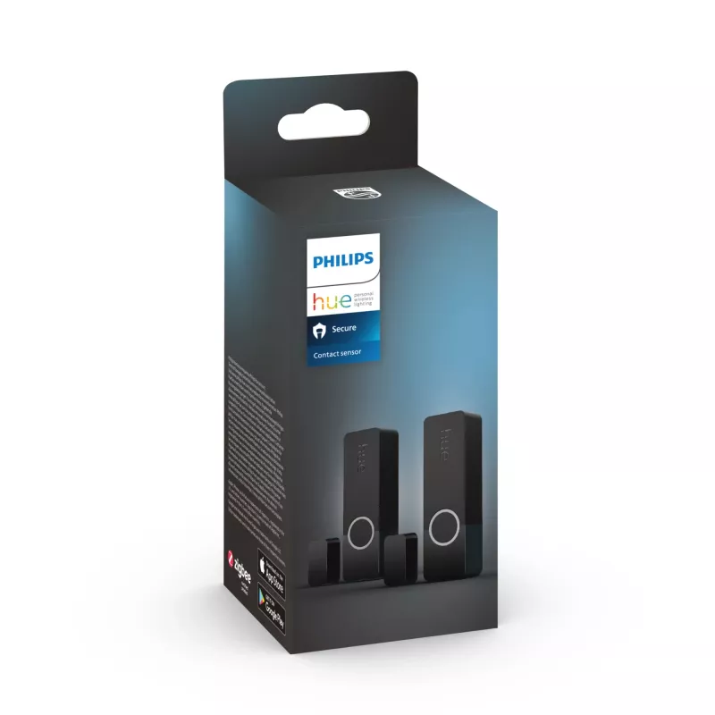 Philips Secure contact sensor, Wireless, ZigBee, Black, Door/Window, Adhesive tape/Screw, III