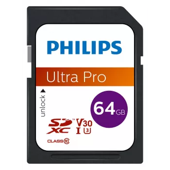 Flash memory Philips 64 GB SDXC UHS-I Class 10 FM64SD65B