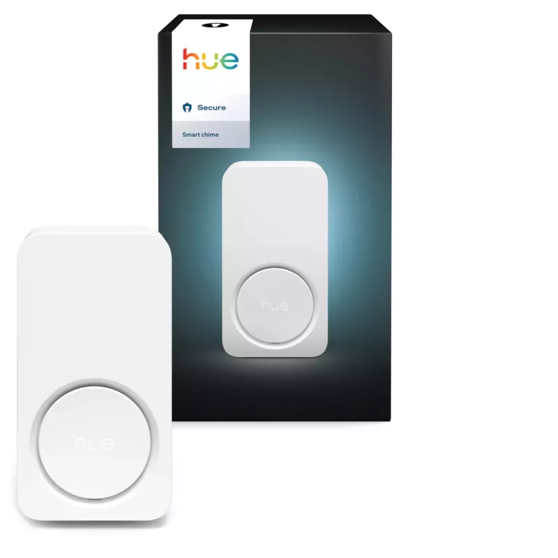 Wireless indoor doorbell chime Philips Hue Secure — white, plastic, IP20, 90 g