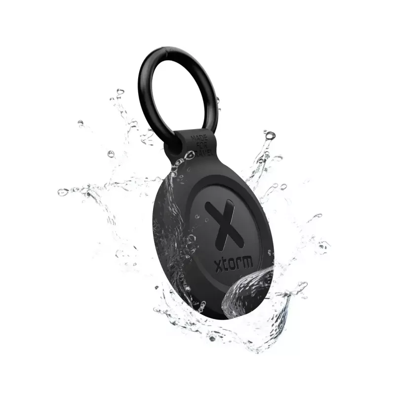 Smart keychain tracker Xtorm XTAG2GA11 — universal GPS finder, CR2032 battery, 3V, black, 3‑pack
