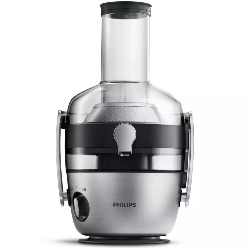 Juice extractor Philips Avance Collection HR1922/21 — 1200 W, metallic, SAN jug, 2 speeds, 8 cm feed tube