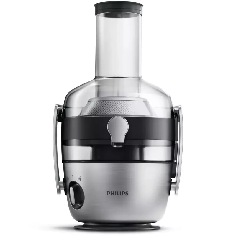 Juice extractor Philips Avance Collection HR1922/21 — 1200 W, metallic, SAN jug, 2 speeds, 8 cm feed tube
