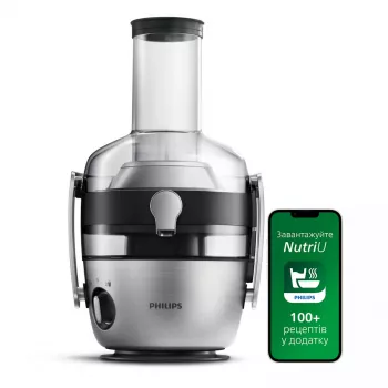 Juice extractor Philips Avance Collection HR1922/21 — 1200 W, metallic, SAN jug, 2 speeds, 8 cm feed tube