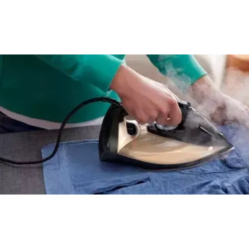 Philips 7000 series DST7040/80 HV Steam Iron Black/Gold