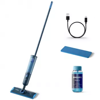 Electric mop Philips XV3101/01 Battery Wet Bagless Blue 1.2 Ah