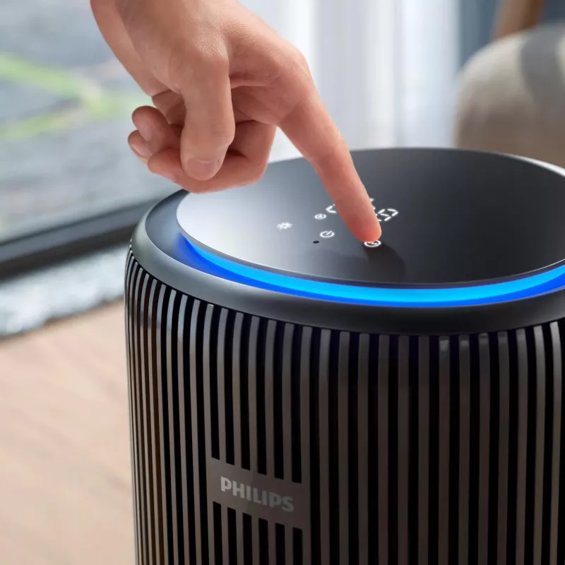 Air purifier Philips 4200 series AC4221/11 — coverage 156 m², CADR 600 m³/h, 51.5 dB, 54 W, Black, 6.5 kg