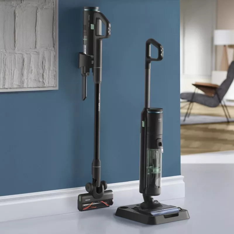 Philips 7000 series XW7263/11 stick vacuum/electric broom 2-in-1 stick vacuum Battery Dry&wet Bagless 0.45 L 160 W Black