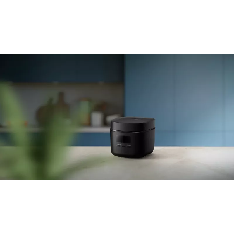 Rice cooker Philips 3000 series HD3080/80, 0.54 L, 400 W, black, button control