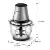 Philips 3000 series HR1503/00 electric food chopper 2 L 500 W Stainless steel