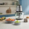 Philips 3000 series HR1503/00 electric food chopper 2 L 500 W Stainless steel