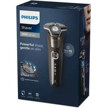 Philips SHAVER Series 5000 S5886/30 men's shaver Rotation shaver Trimmer Black, Brown