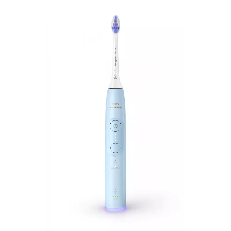 Philips Series 6100 HX7406/01 Rechargeable toothbrush, Adult, Sonic toothbrush, Daily care, Sensitive, 62000 movements per minute, Blue, 2 min, 4 x 30 sec