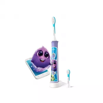 Sonic electric toothbrush Philips Sonicare For Kids HX6322/12 — built-in Li‑Ion battery, 1 handle, 2 brush heads, Daily Care mode