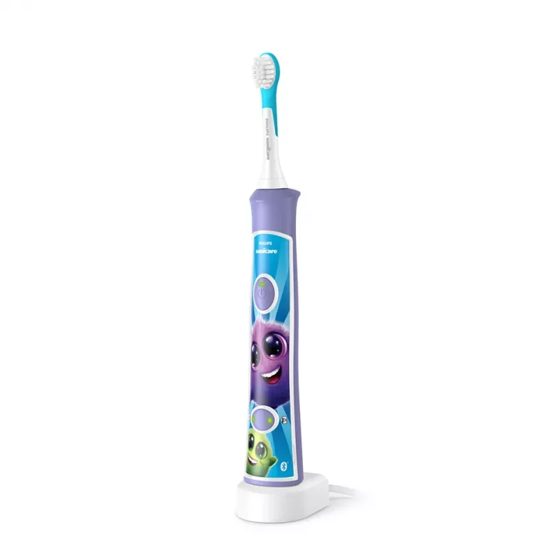 Sonic electric toothbrush Philips Sonicare For Kids HX6322/12 — built-in Li‑Ion battery, 1 handle, 2 brush heads, Daily Care mode